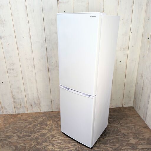 2022年製 アイリスオーヤマ ノンフロン冷凍冷蔵庫 AF162-W 162L 2ドア 右開き 動作確認済み 菊RH