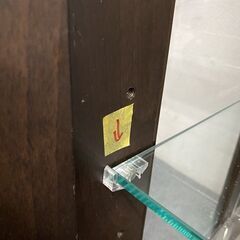 モリタインテリア キュリオケース デコレート 幅60 照明 飾り棚 コレクション ディスプレイ ブラック 中古家具 店頭引取歓迎 R7845