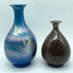 中古◆花瓶◆九谷焼◆沈壽官◆剣山