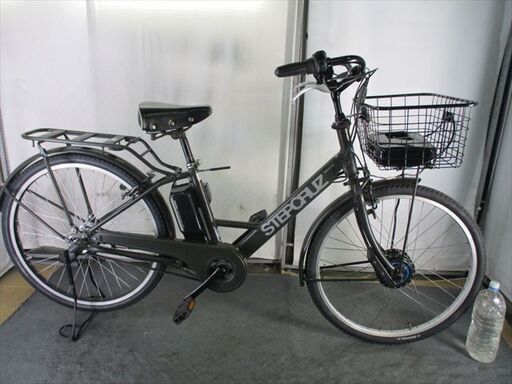 Ｄ201　★整備済み　中古電動自転車★ブリヂストン　ステップクルーズ【26インチ　カーキ　6Ah】