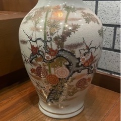 【美品】九谷焼　YAMAJI  正峰窯　花瓶　花器　松竹梅に金彩が豊富