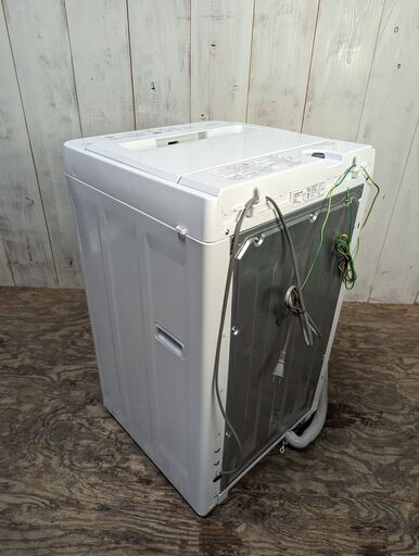 2022年製 ヤマダ 全自動洗濯機 YWM-T45H1 4.5kg ホワイト 幅554mm 通電確認済み 菊RH