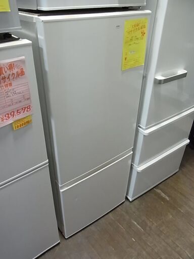 AQUA　アクア　ノンフロン冷凍冷蔵庫　184L　AQR-218F　ミルク　2ドア冷蔵庫　2016年製