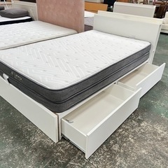 決まりました🌸セミダブルベッドとマットレスセット✅設置込み🚘配達可能