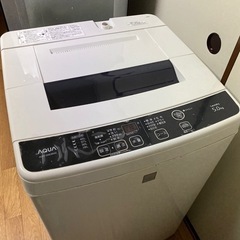 洗濯機　AQUA 5.0kg AQW-S5E3(KK)