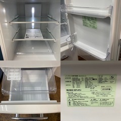 I583 🌈 レトロデザイン♪ e angle 冷蔵庫 (149L)  ⭐動作確認済 ⭐クリーニング済