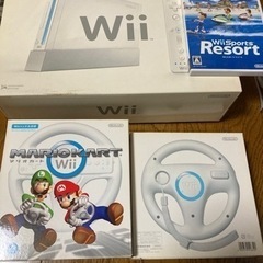 任天堂「Wii 本体セット RVL-001】　マリオカート　wi...