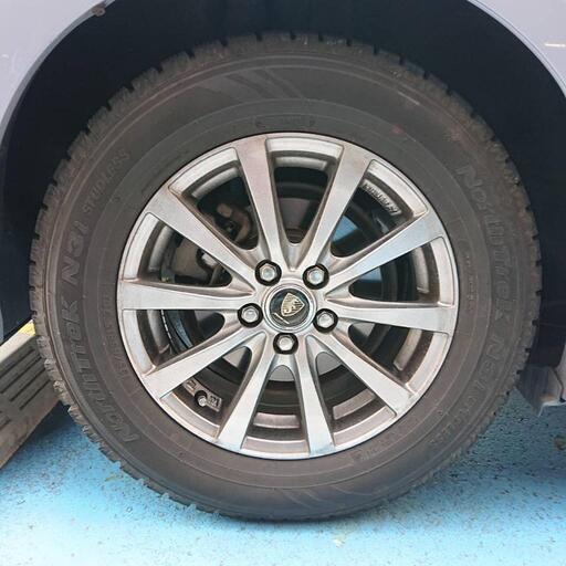 195/65R15 アルミ付 スタッドレスタイヤ 4本 30プリウス装着 (ケンケン 