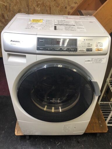 ☆中古￥17,800！Panasonic　パナソニック　6.0kgドラム式洗濯機　家電　2014年製　NA-VD120L型　幅64㎝ｘ奥行60㎝ｘ高さ96㎝　【BK391】