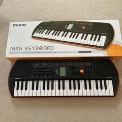 【ネット決済・配送可】CASIO 電子ミニキーボード　SA-76...