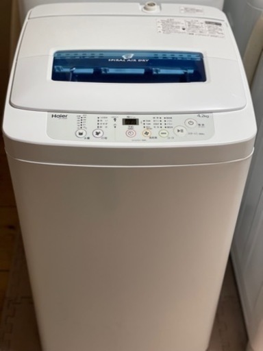 送料・設置込み可　洗濯機　4.2kg Haier 2020年