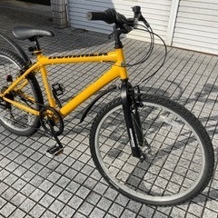 【マウンテンバイク】ハマー製　26インチ　6段変速　泥除け付　リヤタイヤ、チェーン、サドル、グリップ新品❗️若林自転車　浜大津店　SALE中❗️