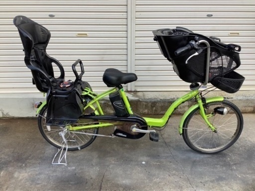 254  パナソニック新機種電動アシスト自転車gyutto mini20インチ　キミドリ