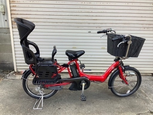 256  ブリヂストン新機種電動アシスト自転車angelino20インチレッドアルミボディ