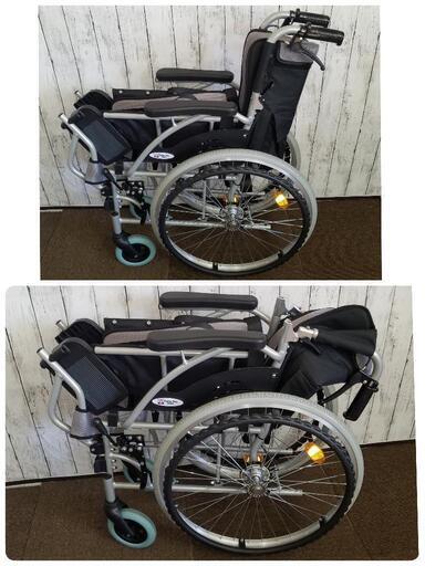 \n【極上品】\nCare-Tec ケアテックジャパン 自走式 車椅子 ハピネス CA-10SU 折り畳み式 アルミ製 総重量12kg 介助用 グレー　2023年購入製品