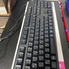 0円 ELECOM 有線キーボードTK-FCM104BK