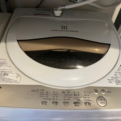 【ネット決済】【使用頻度少なめ】東芝 洗濯機 5kg