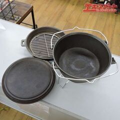 【廃盤品】SnowPeak スノーピーク 和鉄28cmダッチオーブン CS-420 収納袋付 店頭販売中　エキスパート藤沢辻堂店