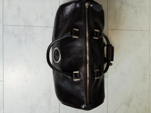 値下げ　VERSACE　黒 レザー 2way ボストンバッグ ジャンニヴェルサーチ VERSACE GIANNI ボストンバッグ バッグ