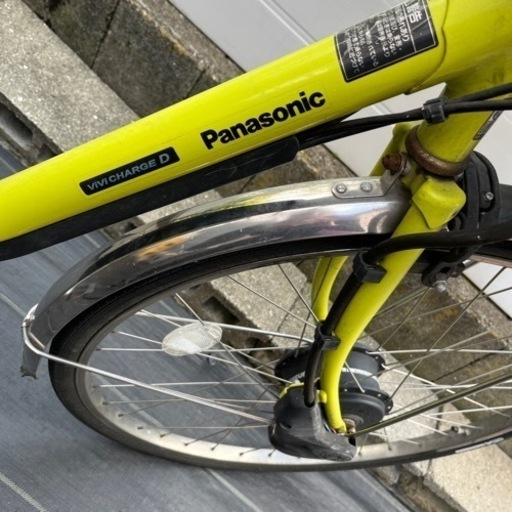 年Panasonic 電動自転車 変則付 26インチ バッテリー2個