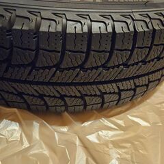 【美品】スタッドレスタイヤ  155/65/R14 アルミホイール付き 4本 