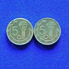 ナミビアドル硬貨2枚セット