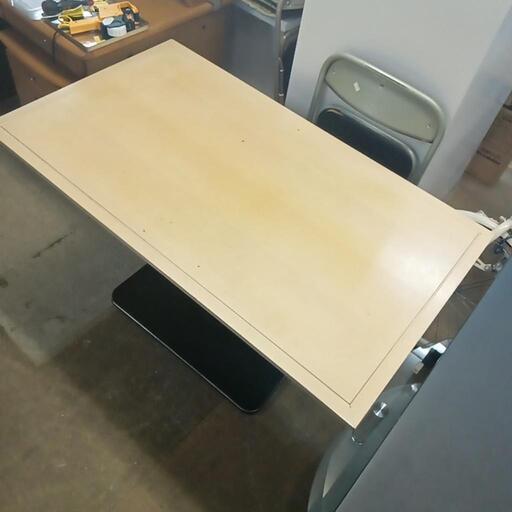 ダイニングカフェテーブル 長方形 一本足タイプ 横幅120cm 奥行き70cm 高さ68cm 木製 テーブル No.1