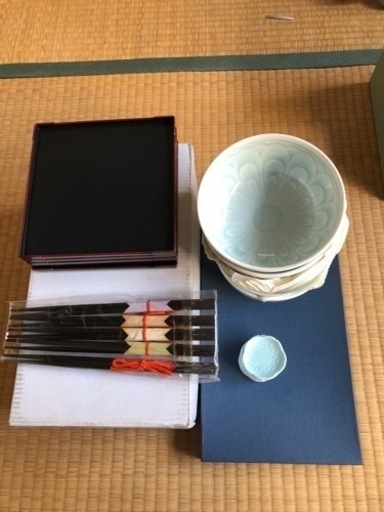 新品★お椀・箸・お盆★５点セット