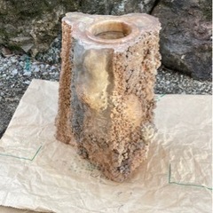 花瓶　山口県秋芳洞の鍾乳洞の天然石　自然のアート