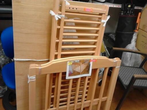 美品　ベビーベッド　　ナチュラル　通常サイズ