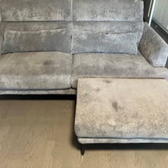 冬休みsale-3万円★3人掛けベロアソファー