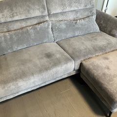 冬休みsale-3万円★3人掛けベロアソファー