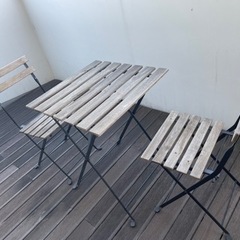 IKEAのバルコニー用テーブルセット