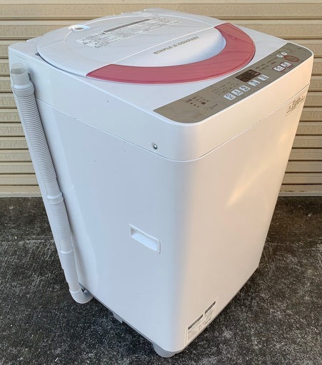 2016年製 【地域限定 送料無料】シャープ 6kg洗濯機 ES-GE60R-P R5-0268