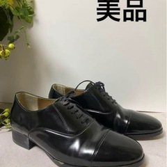 美品　ビジネスシューズ　黒　日本製　本革　紳士用 24EEE