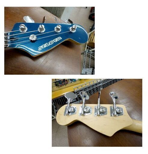 SELDER セルダー ベース ジャズベースタイプ JB-30/メタリックブルー