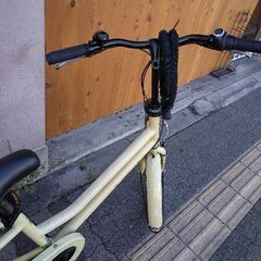 [BRIDGESTONE]GREEN LABEL(グリーンレーベル)TOTEBO(トートボックス)前24/後22吋シティーサイクル アルミ/内装3段/点灯虫(ヴィンテージイエロー)