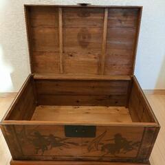 【レトロ】収納ボックス 木箱