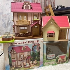 シルバニアファミリーセット お家2個 人形・家具あり おもちゃ