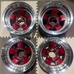 深リム　WEDS JAPAN 15インチ　6穴　アルミホイール　タイヤおまけ　265/70R15 深リム WEDS JAPAN 15インチ 6穴 アルミホイール タイヤおまけ 265/70R15