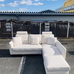 LOWYA ロウヤ カウチソファ NEWグローリー2 PUホワイト ロウヤ 未使用品