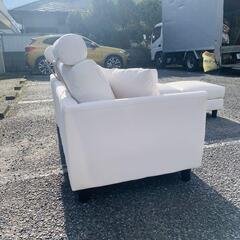 LOWYA ロウヤ カウチソファ NEWグローリー2 PUホワイト ロウヤ 未使用品