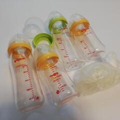 (決まりました)(10)Pigeonガラス哺乳瓶4本