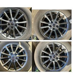 2024/03/23まで。ブリヂストンREGNO GR-XⅡ（185/65-15 2022年09週製）＋アルミホイール(15×6J　5H100)・4本