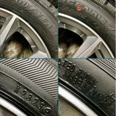 商談中」㊼155/65R14 新品冬用タイヤ4本と中古美品ホイールと