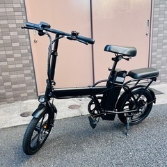 【ネット決済】極美品　フル電動アシスト自転車　ひねちゃ　モペット...