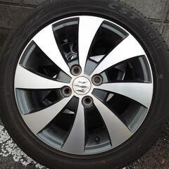 15インチ　タイヤホイールセット　165/55-15 サマータイヤ　軽四