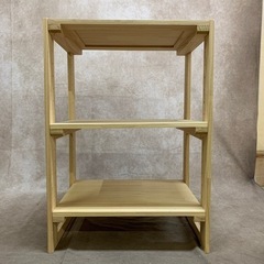 棚　3段　木製　小物置き　台　花台　作業台　サイドテーブル