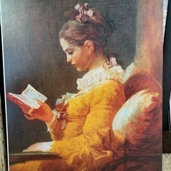 読書する女性の絵