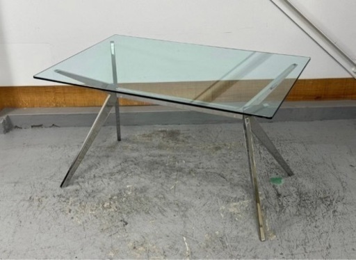 【定価19万】カリガリス ダイニングテーブル ガラス 幅130